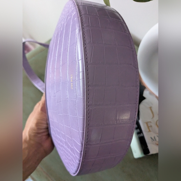 JW Pei Lavender Croc-Embossed Shoulder Bag - Picture 9 of 15